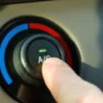 Air Conditioning button in a car